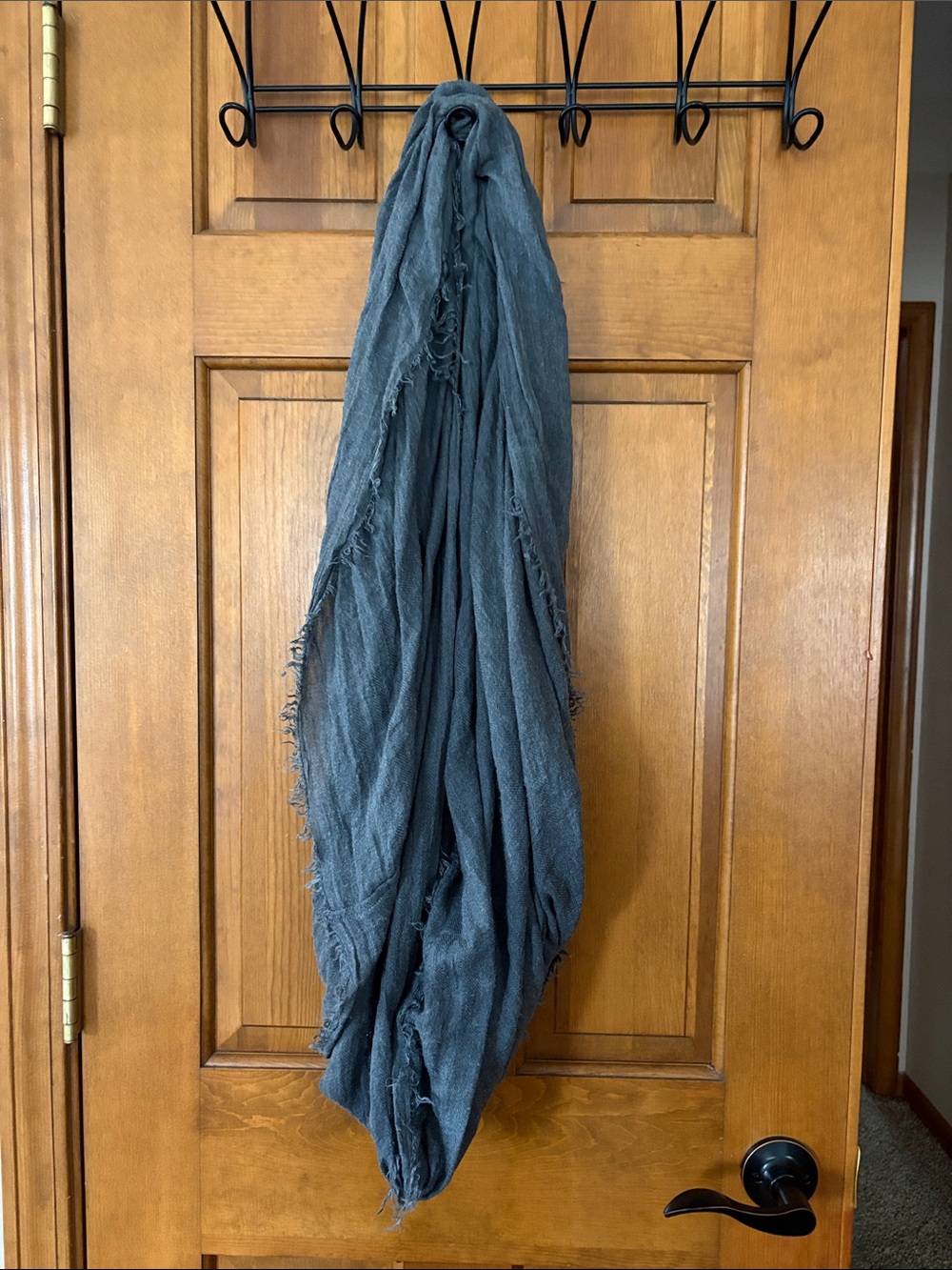 Grey circle scarf